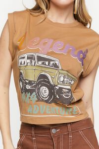 BROWN/MULTI 4x4 Adventure Graphic Rolled Muscle Tee, image 5