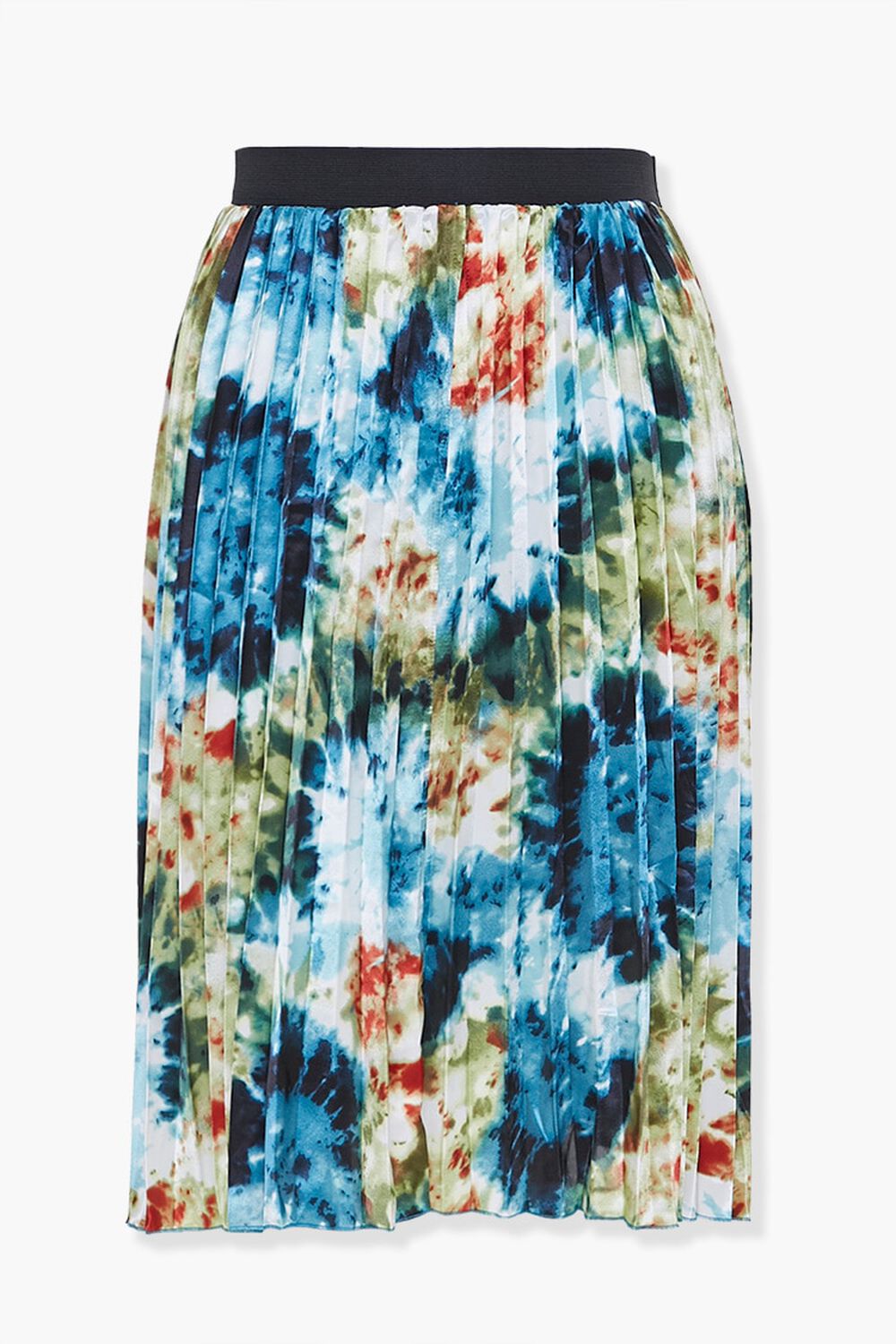 Plus Size Pleated Floral Skirt, image 1