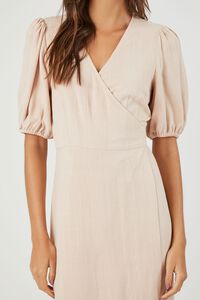 SANDSHELL Linen-Blend Wrap Midi Dress, image 5