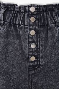 BLACK Paperbag Denim Shorts, image 4