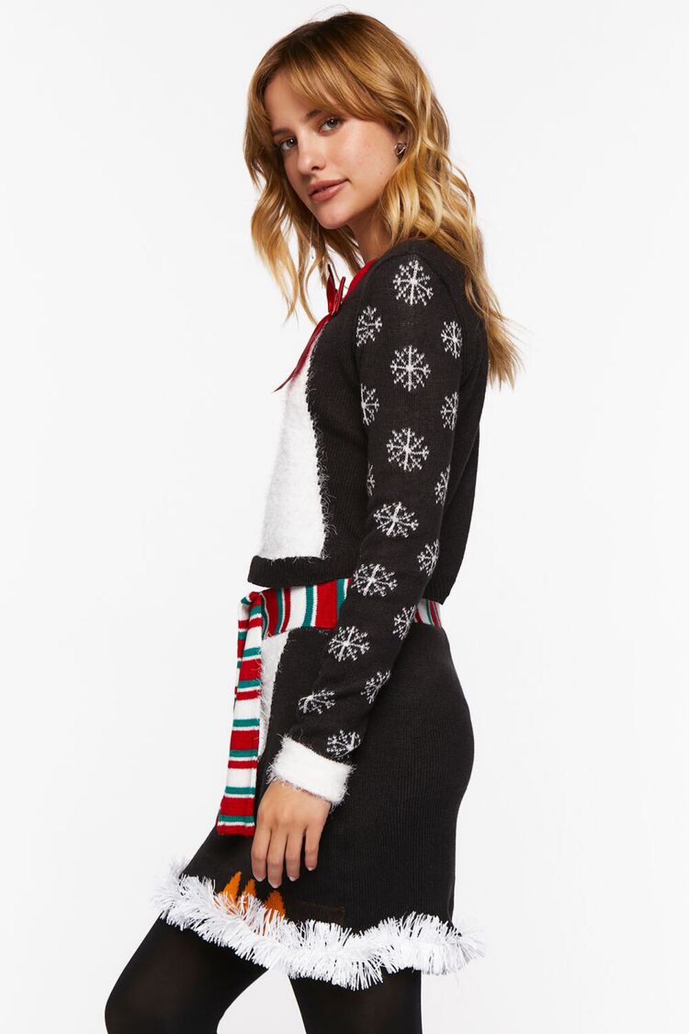BLACK/MULTI Penguin Sweater & Skirt Set, image 3