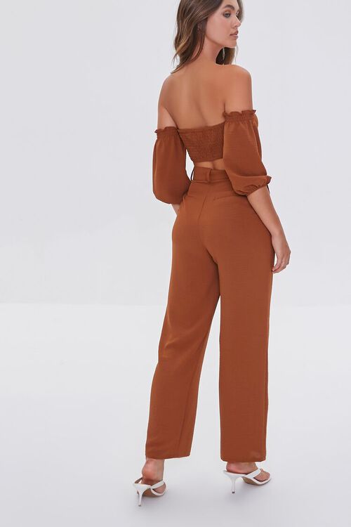 COFFEE Crop Top and High-Rise Pants Set, image 4