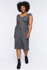 Plus Size Plaid Midi Dress, image 7
