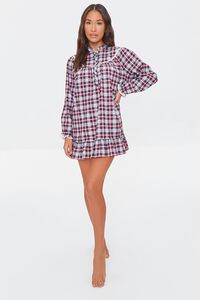 RED/WHITE Plaid Flannel Nightgown, image 4