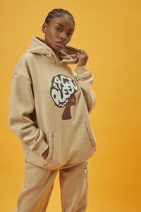 TAUPE/MULTI Shae Anthony Graphic Hoodie, image 1