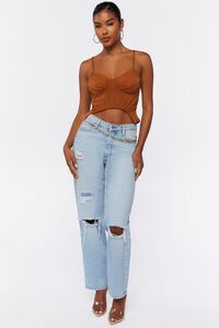 CAMEL Cropped Bustier Cami, image 4