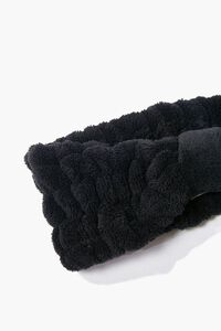 BLACK Plush Bow Headwrap, image 3