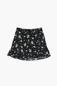 BLACK/MULTI Girls Floral Print Skirt (Kids), image 1