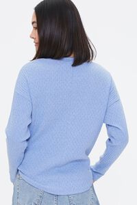 PERIWINKLE Ribbed Tie-Front Top, image 3