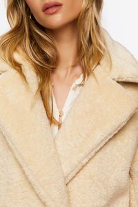 SAND Faux Shearling Duster Coat, image 5