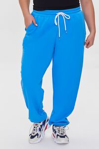 BLUE Plus Size French Terry Joggers, image 2
