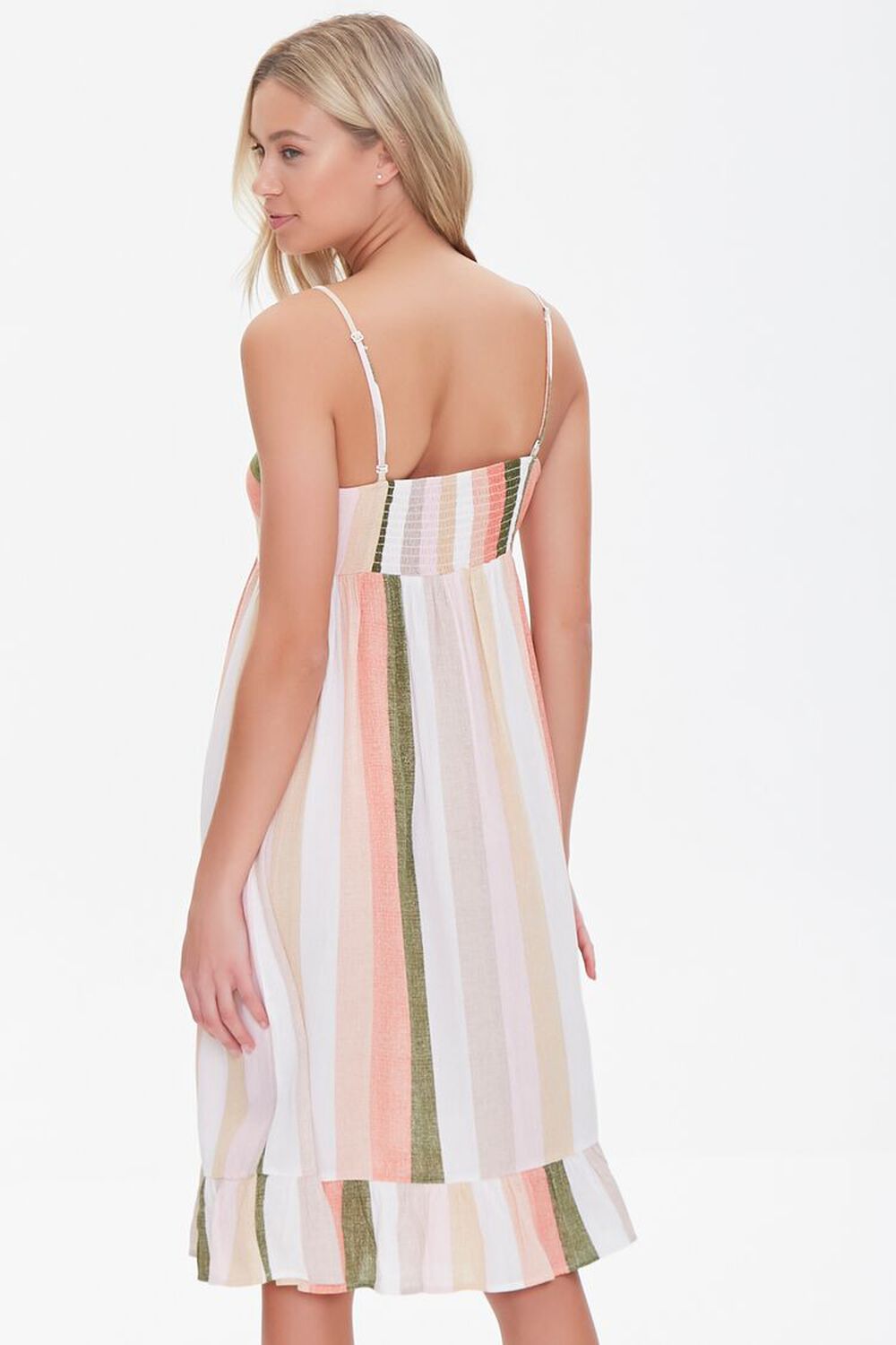 CREAM/MULTI Striped Cami Dress, image 3