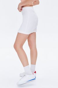 WHITE Paneled Denim Mini Skirt, image 3