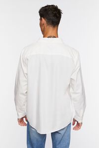 WHITE Cotton Button-Up Shirt, image 3
