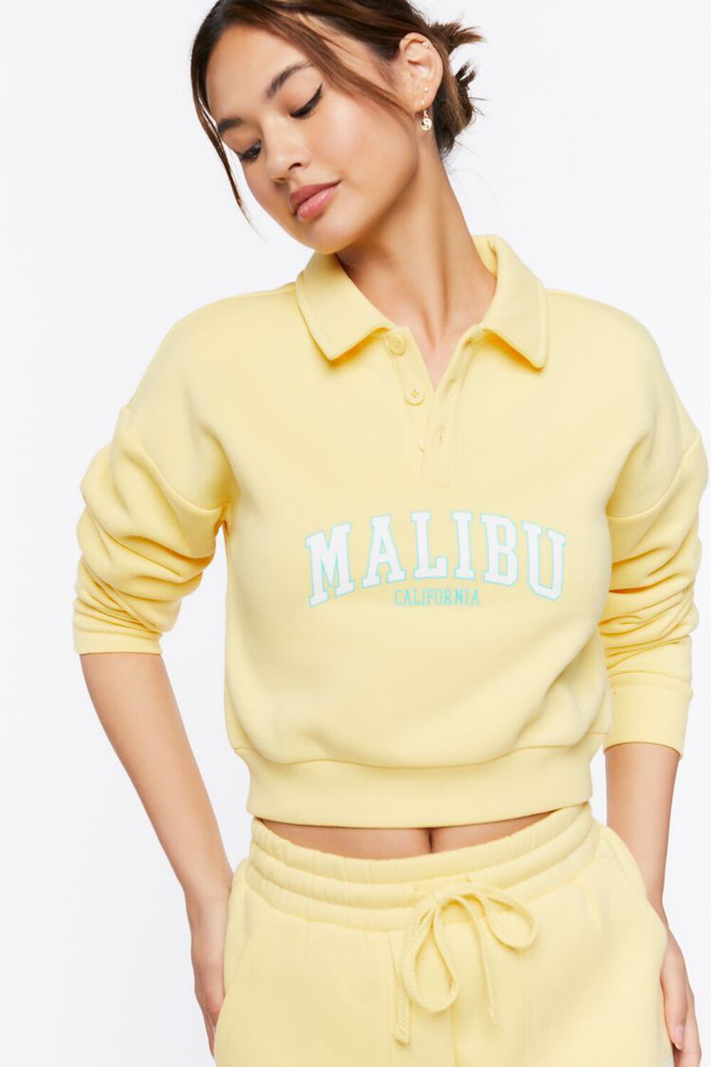 YELLOW/MULTI Malibu Graphic Half-Button Pullover, image 1