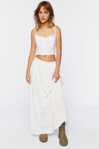 WHITE Bustier Cropped Cami, image 4
