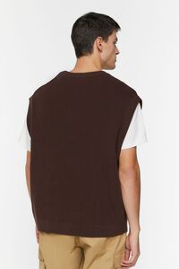 BROWN Contrast-Hem Sweater Vest, image 3