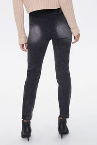 BLACK Belted High-Rise Jeans, image 3