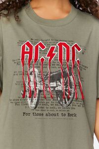 GREEN/MULTI ACDC Embroidered Graphic Tee, image 5