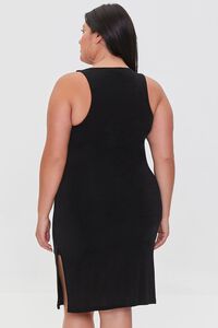 BLACK Plus Size Mini Bodycon Dress, image 4
