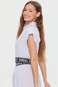 LIGHT BLUE/MULTI Kendall + Kylie Pinstriped Poplin Shirt, image 2