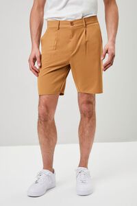 BROWN Pocket Zip-Fly Shorts, image 2