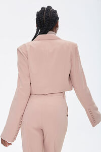 TAUPE Cropped Notched-Lapel Blazer, image 3