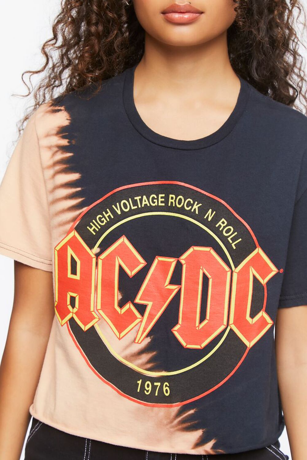 ACDC Graphic Cropped Tee