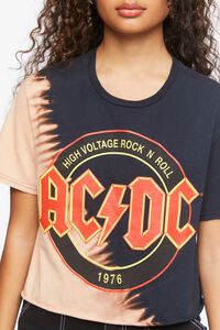 BLACK/MULTI ACDC Graphic Cropped Tee, image 5