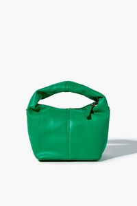 GREEN Faux Leather Crossbody Bag, image 3