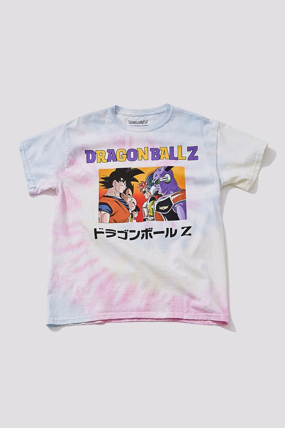 WHITE/MULTI Dragon Ball Z Graphic Tie-Dye Tee, image 1