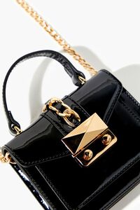 Faux Patent Leather Crossbody Bag, image 5