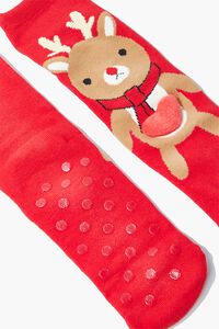 RED/MULTI Reindeer Crew Socks, image 2
