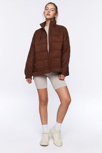 TURKISH COFFEE Active Quilted Puffer Jacket, image 4
