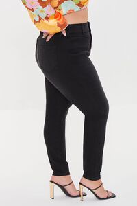 BLACK Plus Size Skinny Uplyfter Jeans, image 3