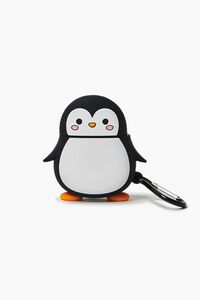 BLACK/WHITE Penguin Earbuds Case, image 1