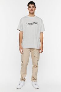 HEATHER GREY/BLACK Embroidered Float Above Tee, image 4