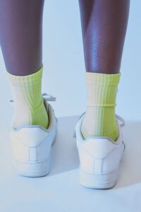 GREEN Embroidered FUBU Crew Socks, image 3