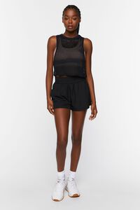 BLACK Active Windbreaker Shorts, image 5