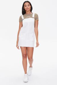 WHITE Overall Mini Dress, image 4