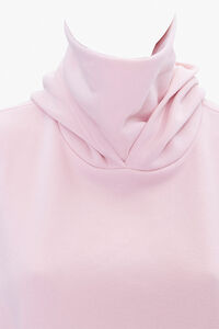 LIGHT PINK Plus Size Face Mask Hoodie, image 4