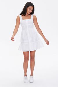 WHITE Fit & Flare Mini Dress, image 4