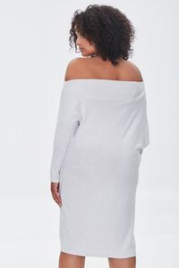 GREY Plus Size Off-the-Shoulder Dress, image 3