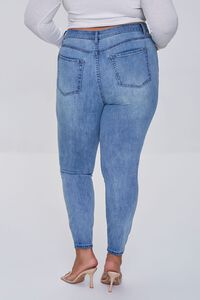 LIGHT DENIM Plus Size High-Rise Skinny Jeans, image 4
