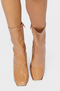 NUDE Faux Patent Leather Booties, image 4