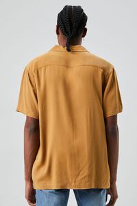 BROWN Drop-Sleeve Buttoned Shirt, image 3