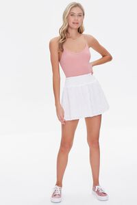 IVORY Textured Mini Skirt, image 5