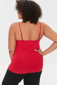 RED Plus Size Basic Organically Grown Cotton Cami, image 3