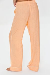 PEACH/WHITE Speckled Drawstring Pajama Pants, image 4