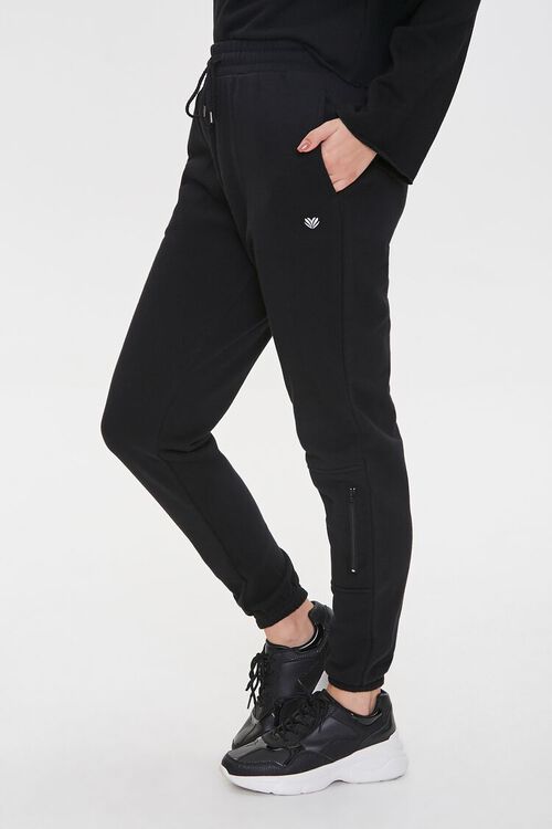 BLACK French Terry Drawstring Joggers, image 1